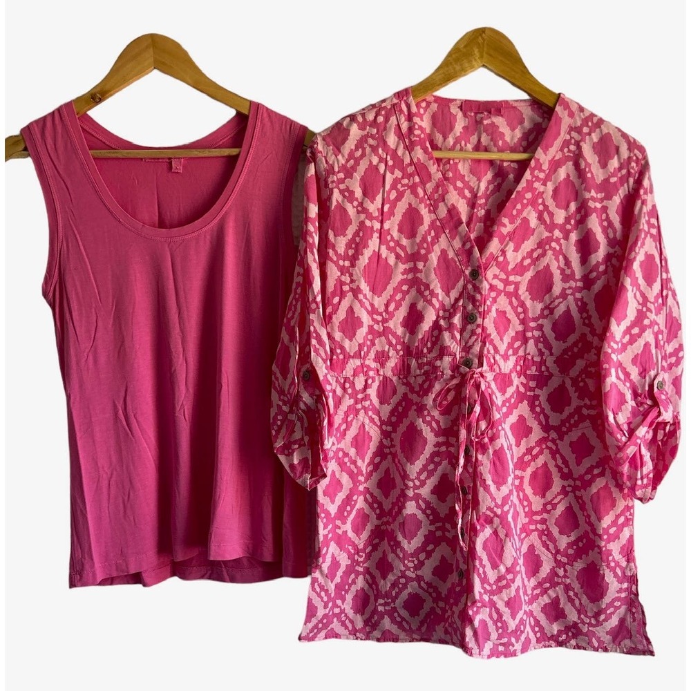 Fresh Produce Women’s Size ML Tunic & Tank Top Set of 2